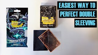 How to perfectly double sleeve Dragon Shield Yu-Gi-Oh! Cards (Tutorial)