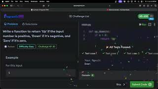 🎥 DSA the Python Way — Ep. 16: Return “Up”, “Down” or “Zero” in Python