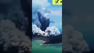 Pray for Tonga🌋 海底火山爆發！火山灰噴飛10幾公里高空 東加遭海嘯襲击Hunga-Tonga-Hunga-Ha'apai #prayer #tonga #volcano