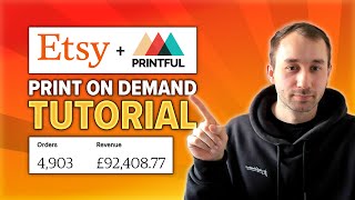 How to Open a SUCCESSFUL ETSY Print on Demand Shop 2024 | Step by Step Beginner's Guide (PRINTFUL)