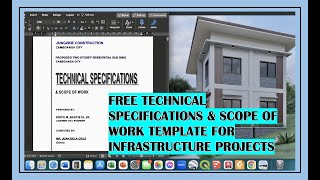 Free Technical Specifications Template / Format for all kind of infrastructure projects.