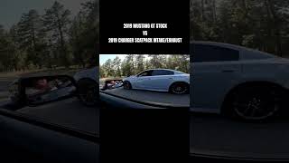 2019 Mustang GT 10 speed  STOCK VS 2019 Charger Scatpack