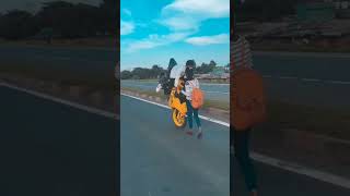 ஓவர் சீன் உடம்புக்கு ஆகாது தம்பி || bike Wheeling funny status | girlfriend reaction