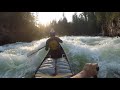 whitewater canoeing on the shuswap river.