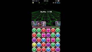 【パズドラ】マシンアテナ降臨! チャレンジモード 闇アテナ PT