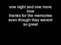 Fall Out Boy Thanks for the Memories Lyrics