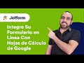 ¿Desea integrar su formulario en línea con Hojas de cálculo de Google?