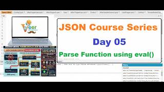 Day 5 | JSON.parse() Limitation | Parse Function using eval() | JSON Invalid Data Type Explained