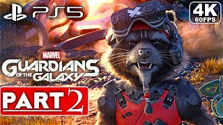 MARVEL'S GUARDIANS OF THE GALAXY PS5 Gameplay Walkthrough Part 2 FULL GAME [4K 60FPS] No Commentary