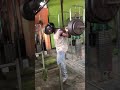 warming up with 140 kg military squat