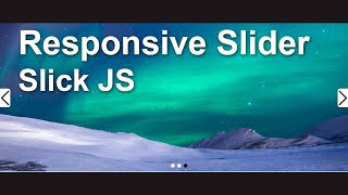 How to create a responsive banner image slider using slick js | Responsive  slick slider