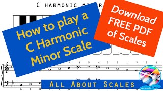 How to Play a C Harmonic Minor Scale