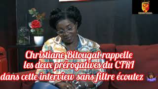 Christiane Bitougat déçue du CTRI qui n'a restauré les institutions et rendu la dignité aux gabonais