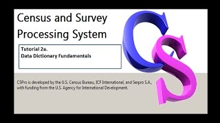 CSPro: Data Dictionary Fundamentals