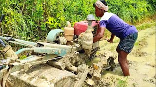 আধুনিক মেশিন, জমির শেষ হাল চাষ, হাল চাষ করতে গিয়ে ক্লাস প্লেট শেষ, পাওয়ার টিলার দিয়ে হাল চাষ