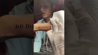 Quote tattoo #tattoo #short #shorts #youtubeshorts #viral #trending #youtube #artist #shortvideo #AN
