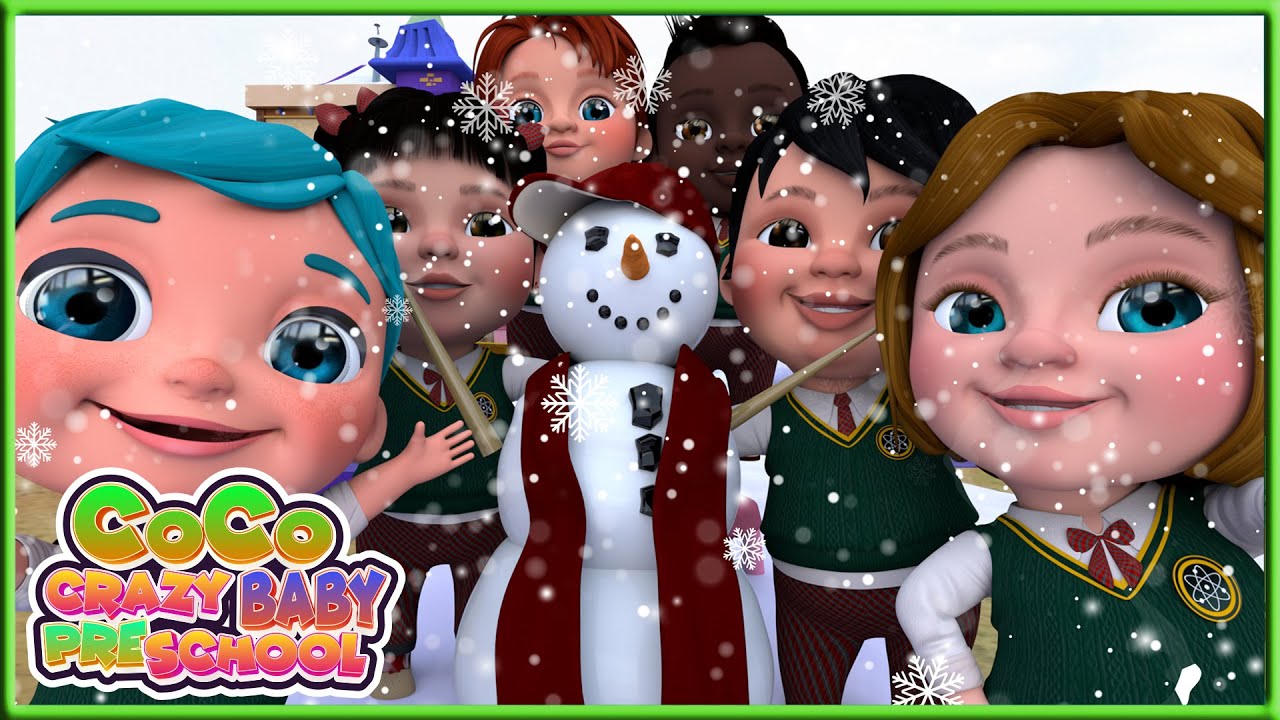 Snow Man Nursery Rhymes For Kids Coco Crazy Preeschool Baby