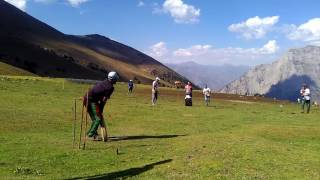 Playing Cricket at an altitude of 3300 m at Patalwan Gurez part 2