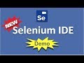 New Selenium IDE is here | Demo