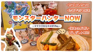 【オタ活Vlog】モンスターハンターNOW｜カプコンカフェ｜in池袋｜誕生日お祝い🧡🍻