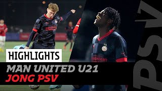 COLYN, BABADI \u0026 SCHIKS zorgen voor knappe zege! 🔥 | Highlights Manchester United U21 - Jong PSV