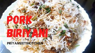 പോർക്ക് ബിരിയാണി|Easy PORK BIRIYANI Recipe|Malayalam