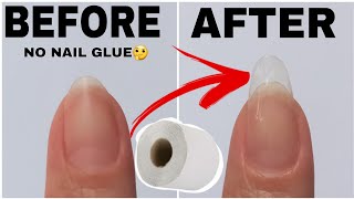 How Do you Make Fake Nails of Tissue Paper withOut Nail Glue At Home | Homemade DIY Fake Nails 2022