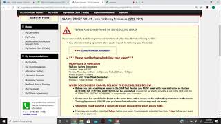 Students: Scheduling Exams Through AIM