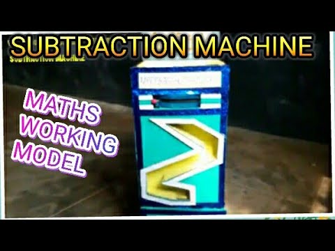 Tlmweb Maths Working Model Subtraction Machine Maths Tlm Tlmweb