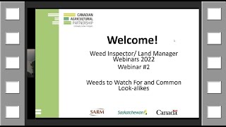 Weed Inspector \u0026 Land Manager Webinar FEB 2022