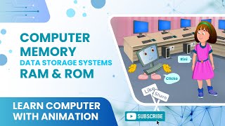 Basics of Computers | What is Computer Memory | Data Storage Systems | RAM & ROM [ Animation ]