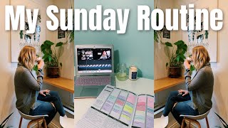 college day in the life: a productive sunday | planning, organizing + getting ready for a new week