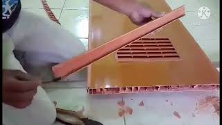 how to cut PVC door and installment # pvc door installation