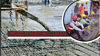 Pengecoran Lantai menggunakan Adhimix & Concrete  || Anak Proyek