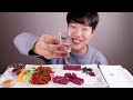 대구 뭉티기와 비빔육회 생간 천엽 추사40 리얼사운드 먹방 raw beef u0026 liver eating show mukbang