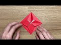 【折り紙】 簡単 可愛い ポインセチア u0026クリスマスリースの折り方 ◇origami poinsettia u0026christmas wreath 冬の花 フラワー◇