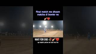 Final match mai dhoom matcha di bowler ne 🏏❤ #cricket #shorts #viral #reels #alpgaming #viralvideo