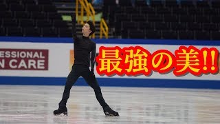 羽生結弦が世界選手権の公式練習に登場!!王者の黒い子という最強の美を世界中が待っていた!!#yuzuruhanyu