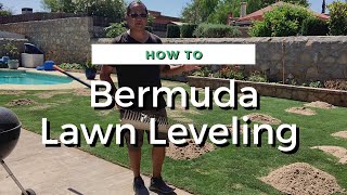 Bermuda Grass Lawn Leveling 2022