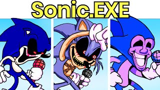 Friday Night Funkin': VS Sonic.EXE Full Week [All Secrets/Cutscenes/Endings] - FNF Creepypasta Mod