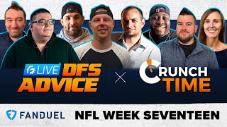 FANDUEL & DRAFTKINGS LIVE NFL DFS PICKS & STRATEGY: WEEK 17