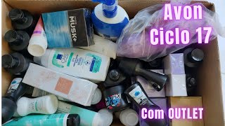 Abertura de Caixa Avon 📦 Ciclo 17/24 🩷 com muitas Promoções, Presentes e Outlet 🤑