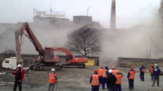 Wyburzenie Młyna Sułkowice we Wrocławiu HD