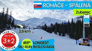 Rohace / #8 of TOP 10 longest ski runs in Slovakia - ski run 3+2, from top to bottom