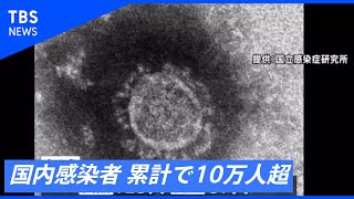 新型コロナウイルス 国内感染者 累計で１０万人超