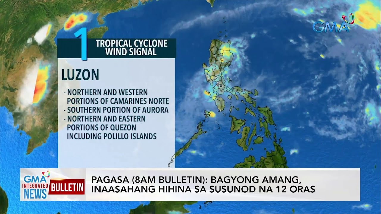 PAGASA (8AM Bulletin): Bagyong Amang, Inaasahang... | GMA Integrated ...