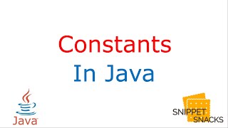 Constants in Java