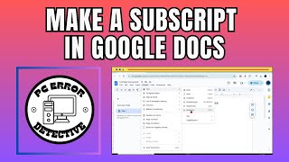 How to Make a Subscript in Google Docs - Quick Tutorial
