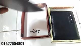 সস্তায় অরিজিনাল লেদার ওয়ালেট কিনুন||cheap leather wallets price in dhaka Bangladesh