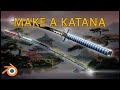 Make a katana in Blender